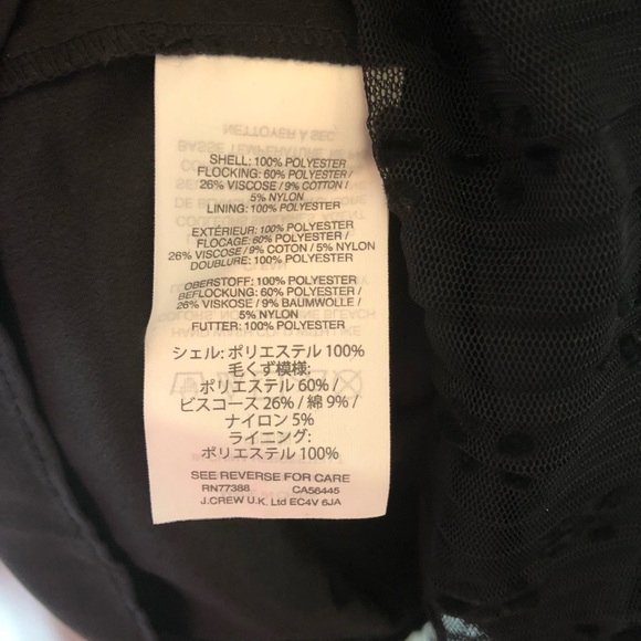 NWT J. Crew Fluttery Lace Cami Top Black XXS - Picture 5 of 5